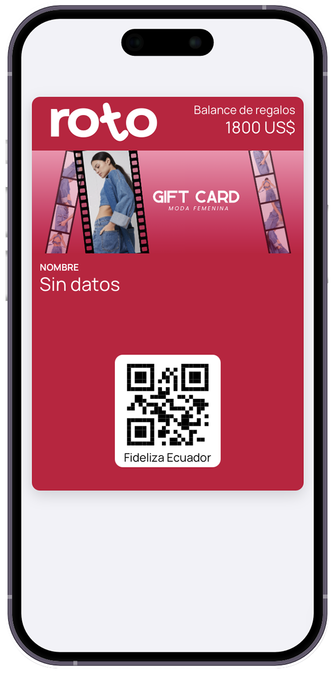Tarjeta gift card