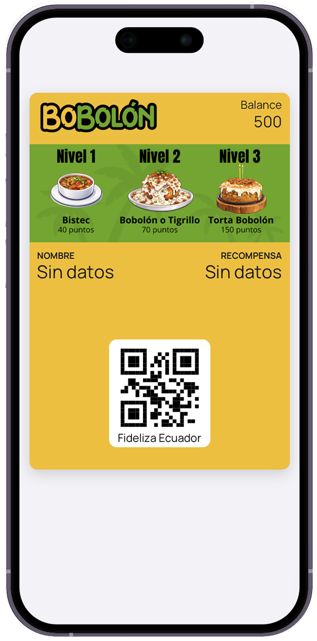 Tarjeta de premios